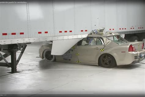 tractor trailer underride safety test